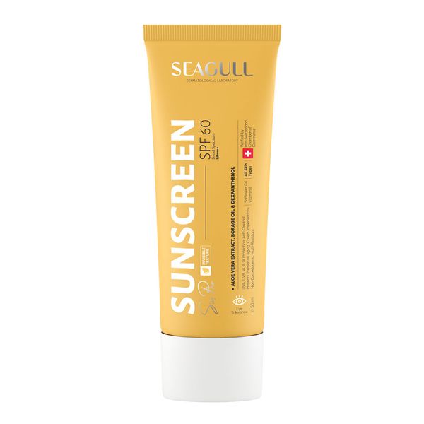 کرم ضد آفتاب SPF60 سی گل مناسب انواع پوست 50 میلی لیتر