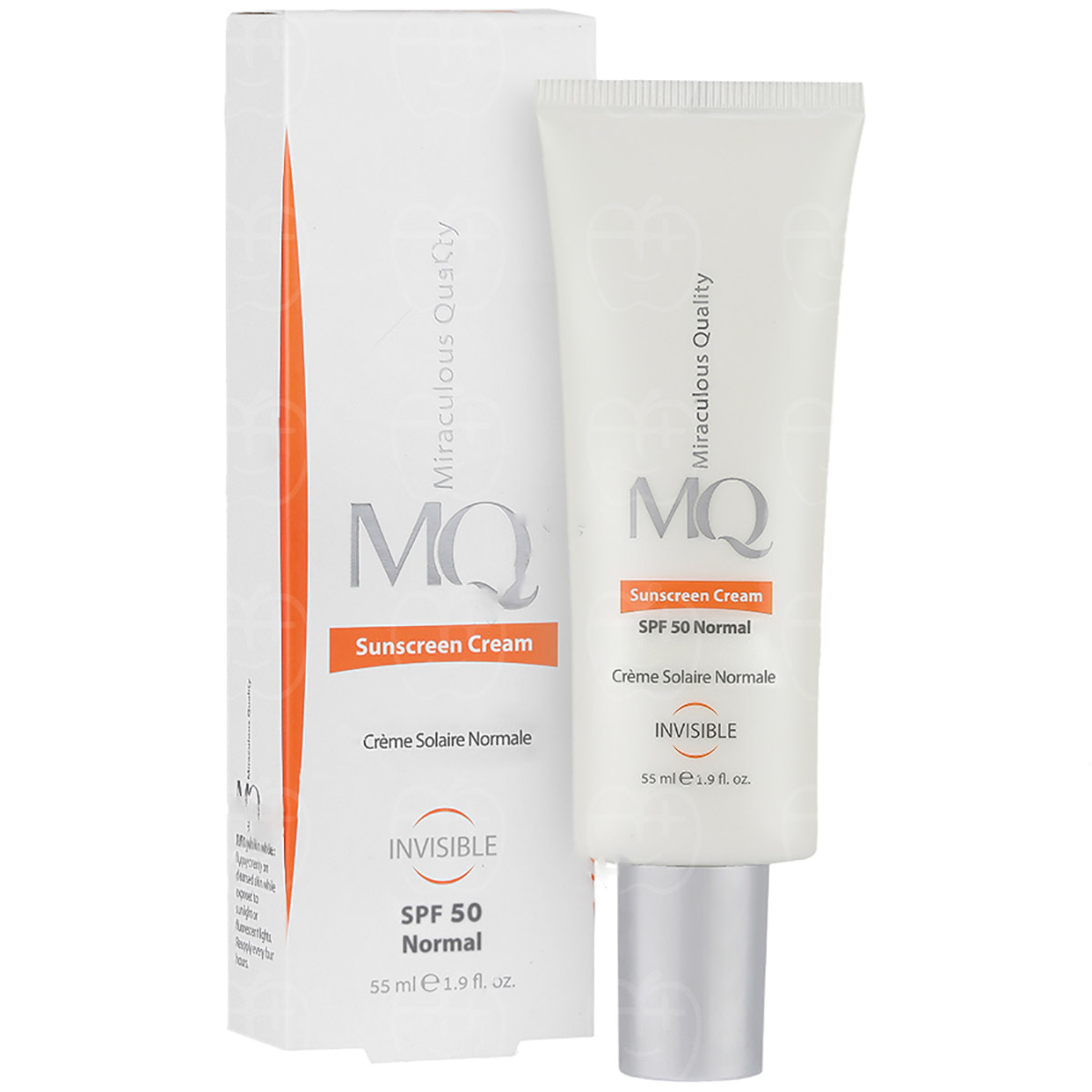 تصویر ضدآفتاب و روشن کننده ام کیو SPF50 مدل بایوتاچ  انواع پوست بی رنگ 55 میل MQ Sunscreen SPF50 Invisible Biotouch for All Skin Types 55ml